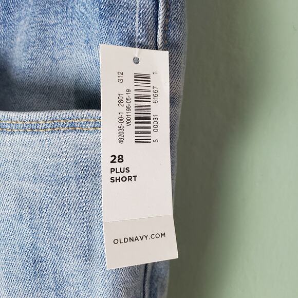 Old Navy Womens Light Wash High Waisted Kicker Bootcut Jeans Size 28 Plus Short - Picture 6 of 6
